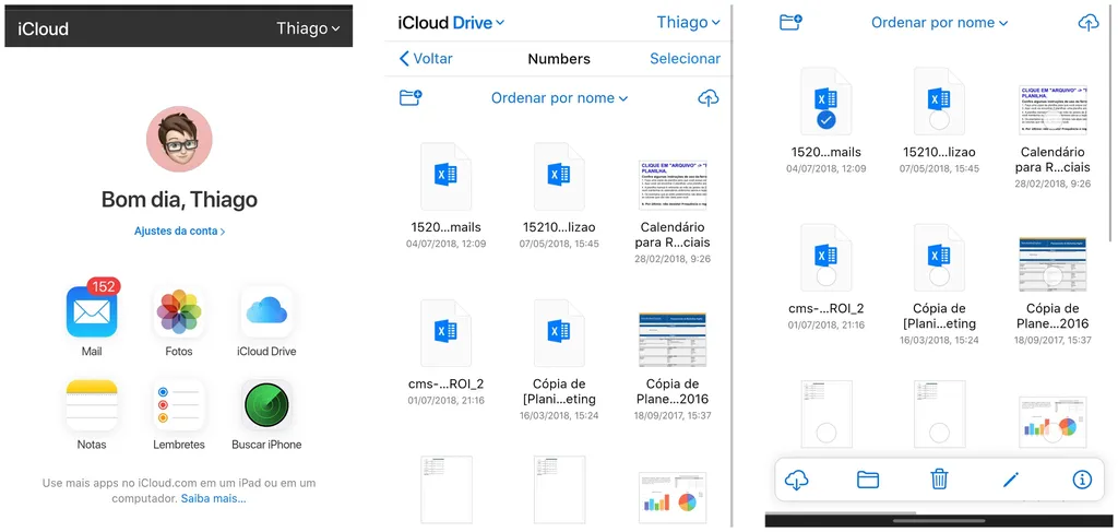 Transfira arquivos do seu iCloud Drive para o Android (Imagem: Thiago Furquim)