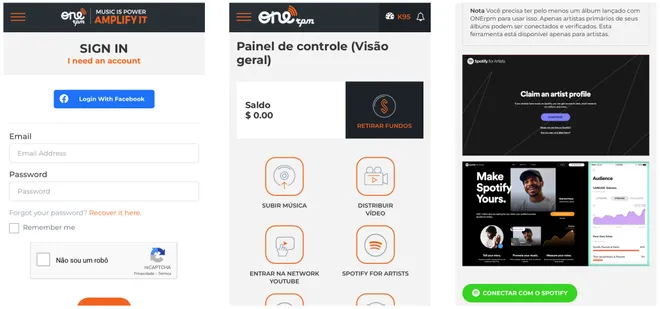 Você pode usar o painel das distribuidoras para gerenciar suas músicas no Spotify (Captura de tela: Canaltech/Felipe Freitas)