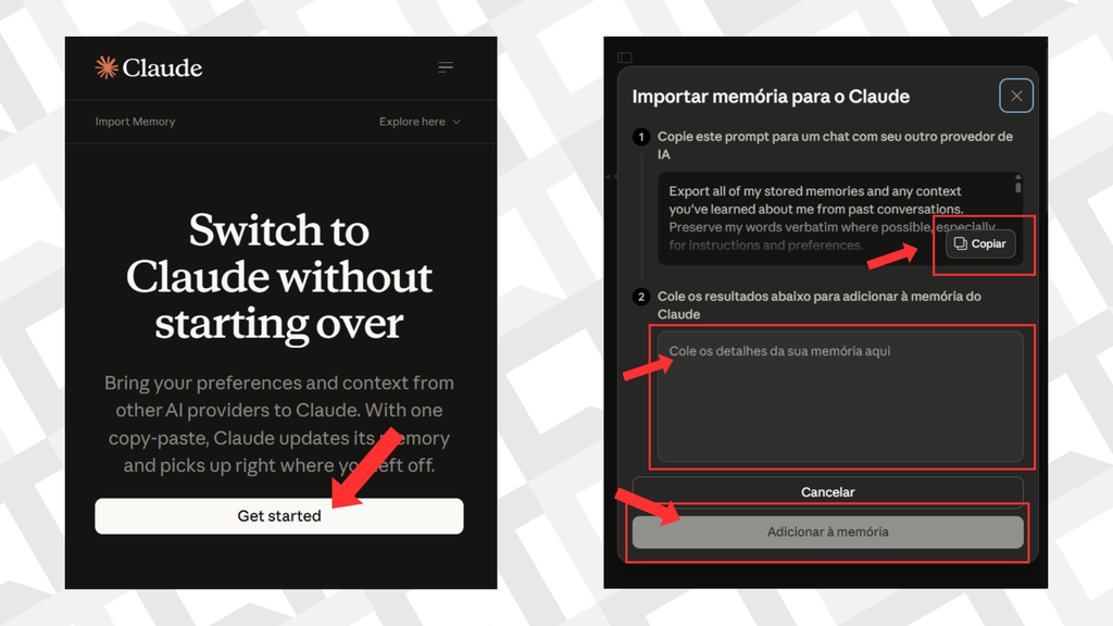 capturas de tela claude