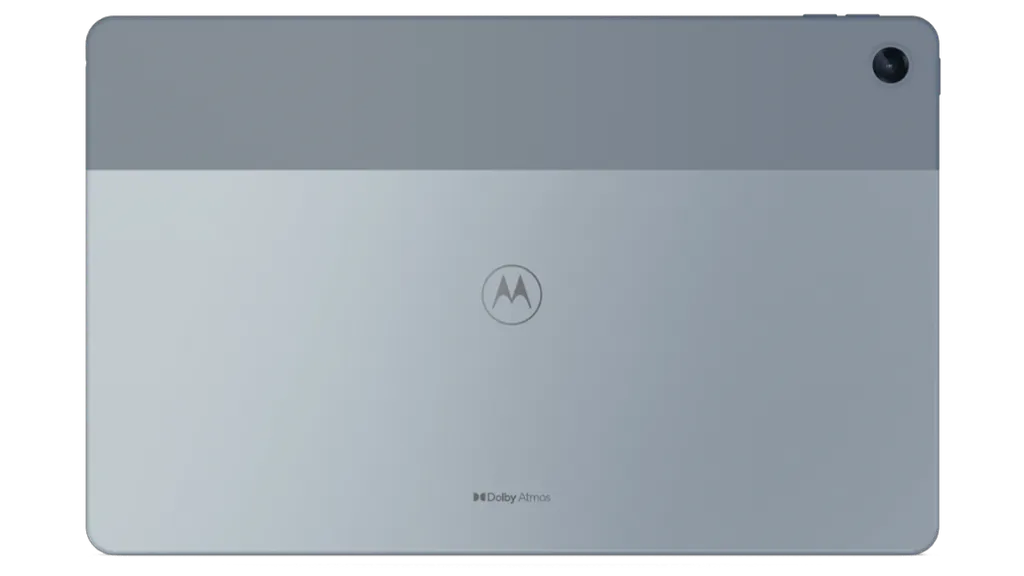 Buscando proporcionar uma experiência premium, o Moto Tab G62 traz construção em alumínio com acabamento duplo (Imagem: Motorola)