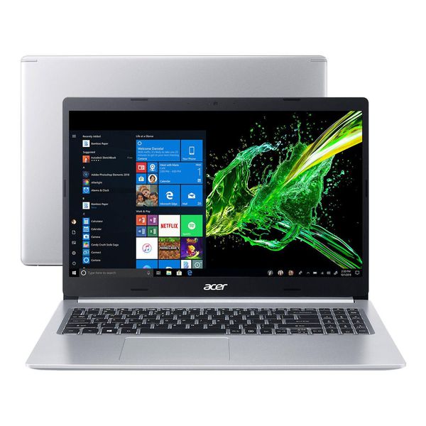 Notebook Acer Aspire 5 A515-54G-52C1 Intel Core i5 - 8GB 512GB SSD 15,6” LED Full HD Placa de Vídeo 2GB [CUPOM]