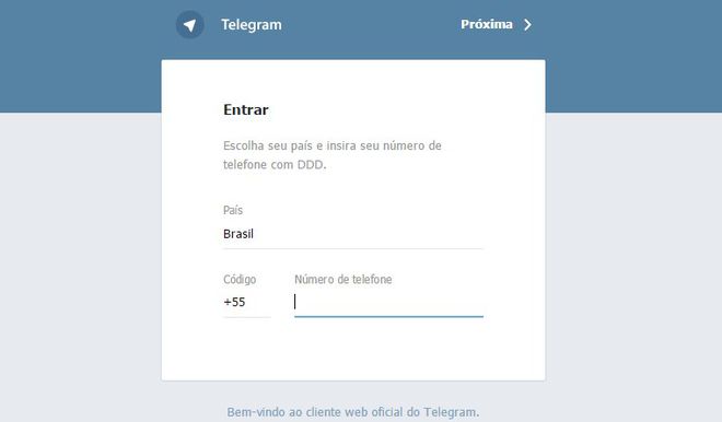 Telegram para web Telegram para web