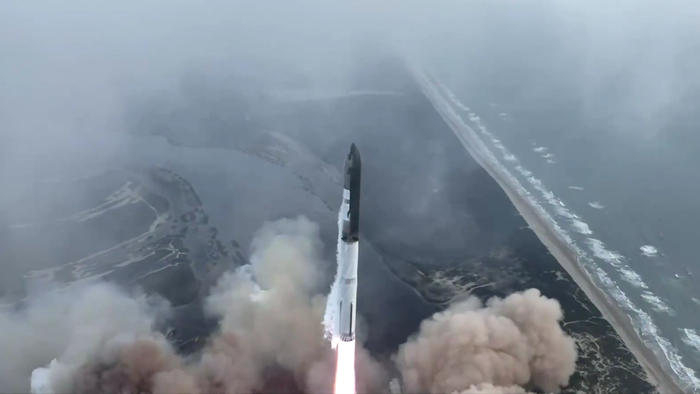 SpaceX traz novas imagens de voo do foguete Starship em vídeo