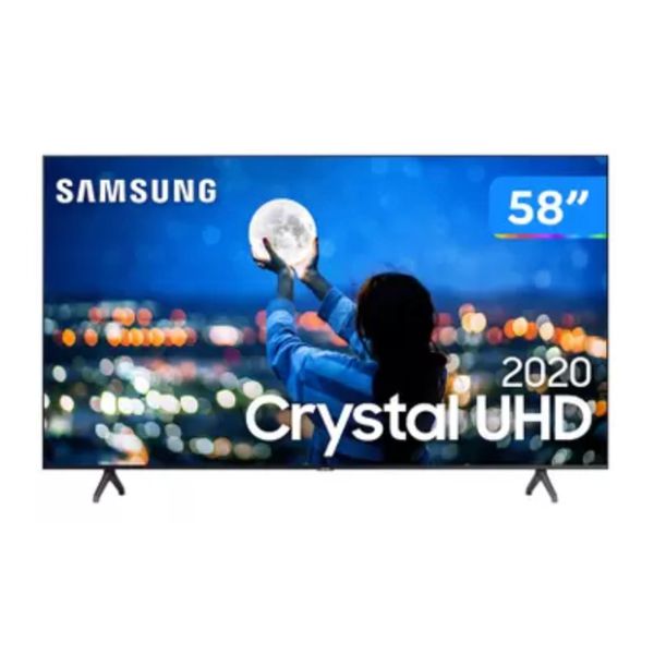 Smart TV Crystal UDH 4K LED 58” Samsung - UN58TU7000GXZD Wi-Fi Bluetooth 2 HDMI 1 USB