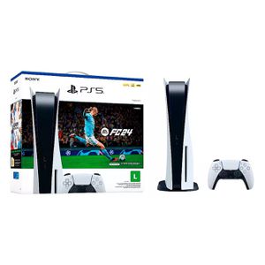 PARCELADO | PlayStation 5 825 GB Disco + Bundle EA Sports FC 24 | CUPOM