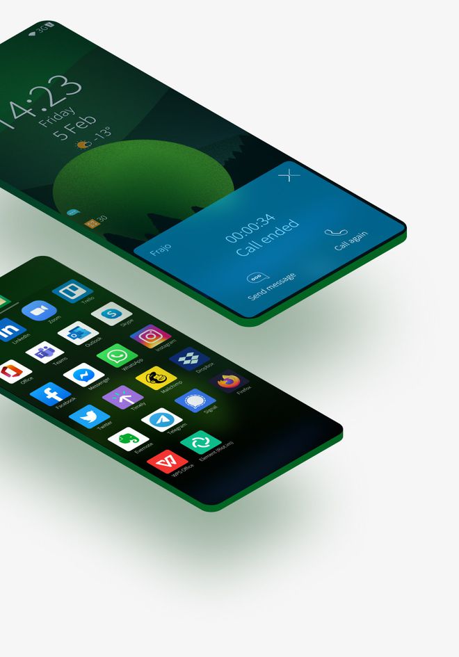 SailfishOS é uma das opções mais acessíveis devido ao visual moderno e suporte a apps Android (Imagem: Divulgação/SailfishOS)