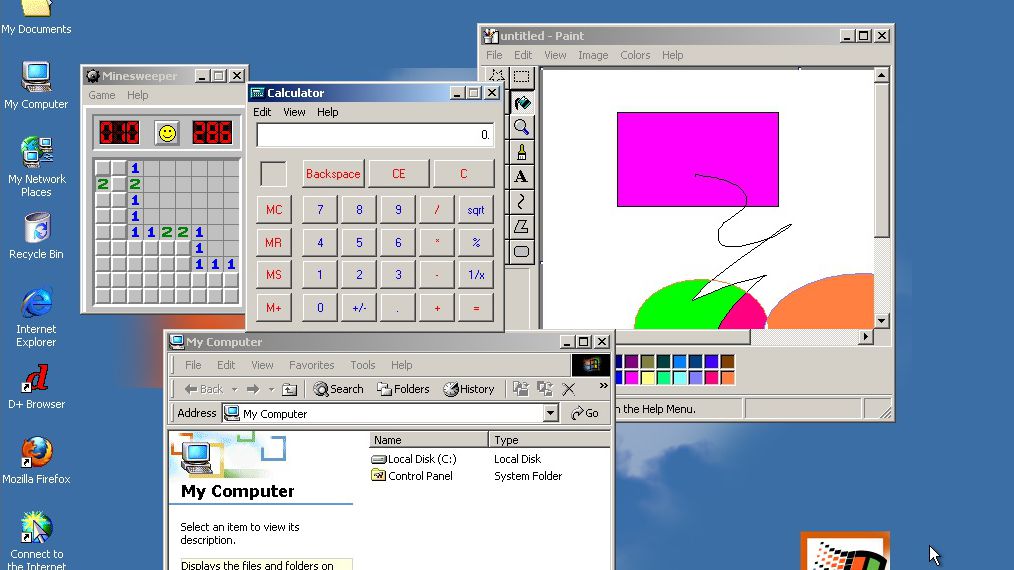 Viajando de volta para os anos 2000: explorando o Windows 98 e alguns jogos  com EmuPedia 