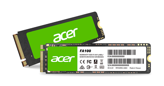 SSD FA100 é recomendado para quem deseja realizar um grande upgrade no notebook (Imagem: Divulgação/Acer)