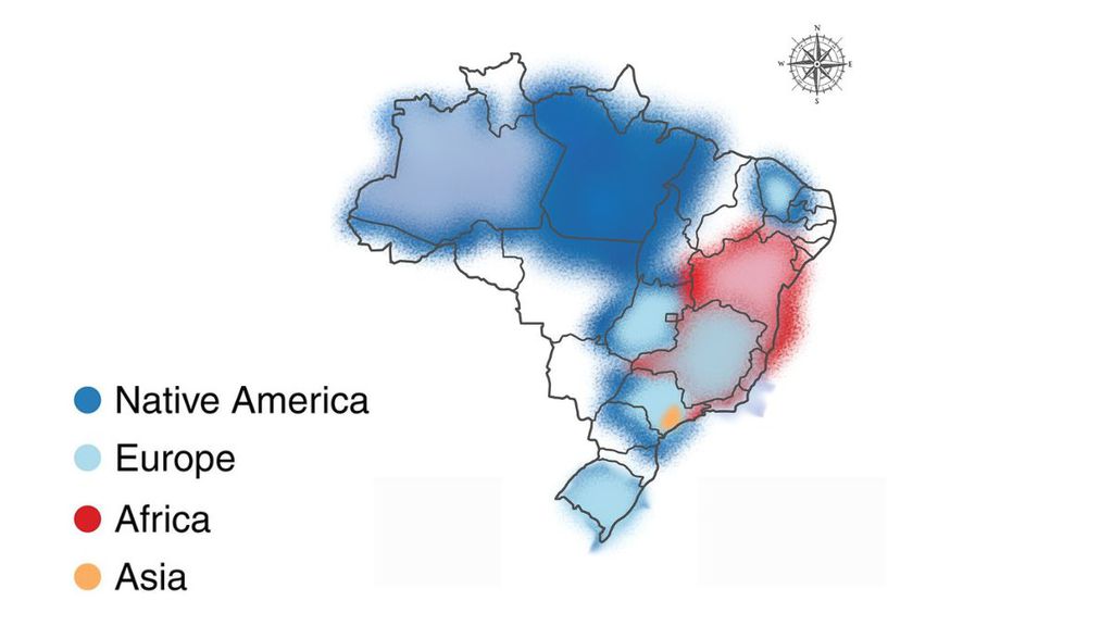 Mapa do brasil colorido