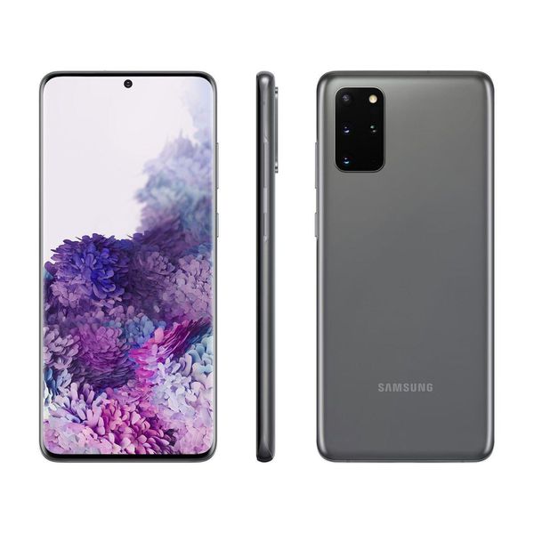 [APP + CLIENTE OURO] Smartphone Samsung Galaxy S20+ 128GB Cosmic Gray - 8GB RAM Tela 6,7” Câm. Quádrupla + Selfie 10MP