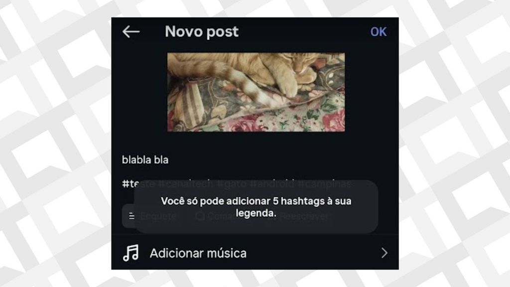 Limite de hashtags no Instagram