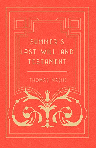 Capa de "Summer's Last Will and Testament", de Thomas Nashe (Foto: Reprodução/Amazon)
