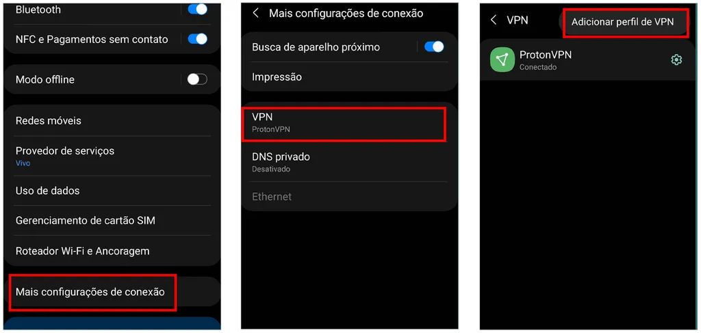 Saiba como usar VPN no Android (Captura de tela: André Magalhães)