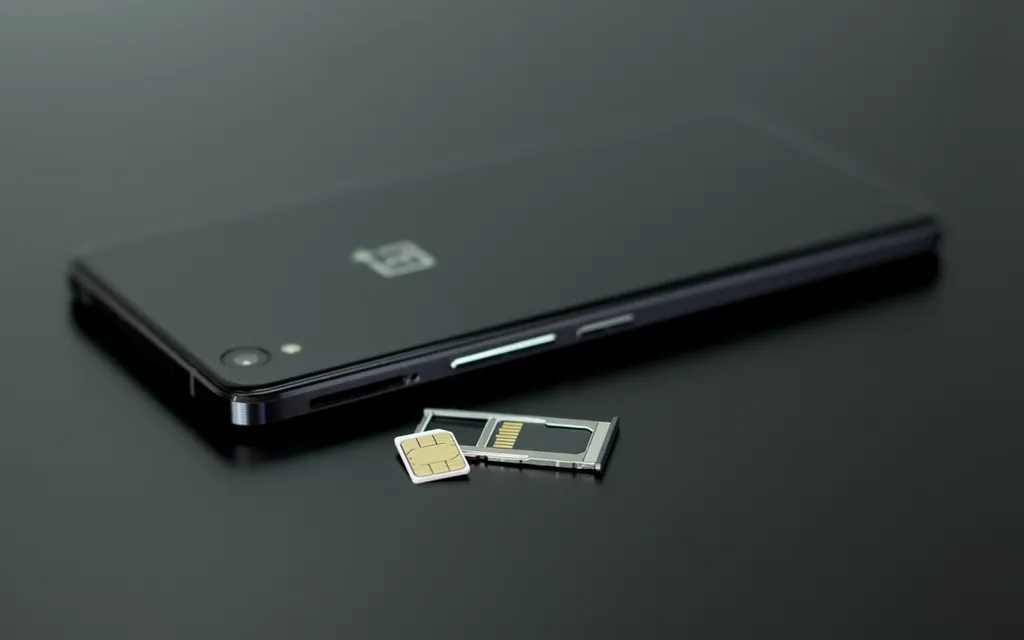 Imagem mostrando um chip e a bandeja retirados do celular (Imagem: Silvie Lindemann/Pexels)