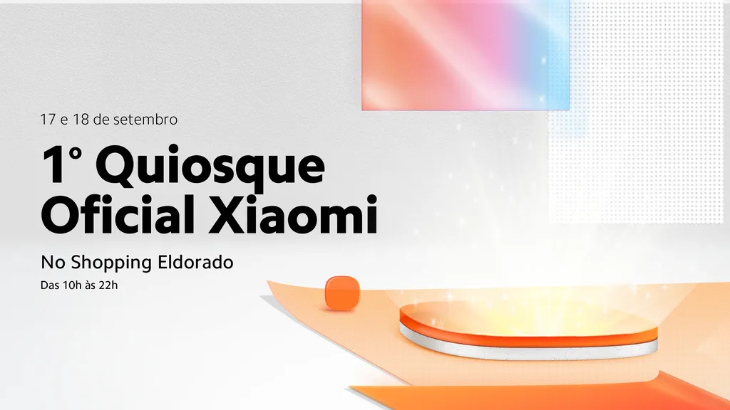 Convite para a inauguração do primeiro quiosque oficial da Xiaomi no Brasil (Imagem: Divulgação/Xiaomi)