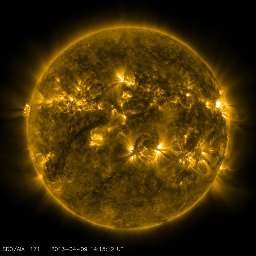 Atividades do Sol observadas em raio-X (Imagem: Reprodução/NASA)