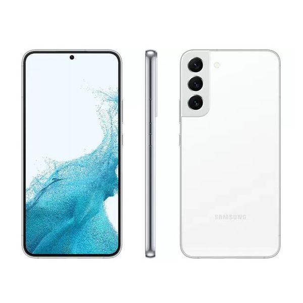 Smartphone Samsung Galaxy S22+ 256GB Branco - 8GB RAM Tela 6,6” Câm. Tripla + Selfie 10MP [CUPOM EXCLUSIVO]