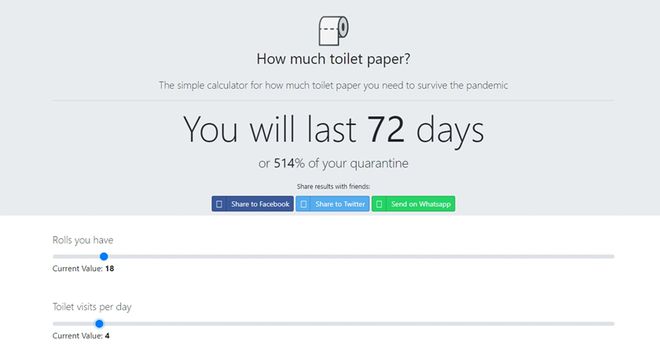 Calculadoras online: de quanto papel higiênico você precisa no isolamento?