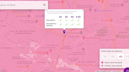 Como consultar o mapa de cobertura 4G da Vivo