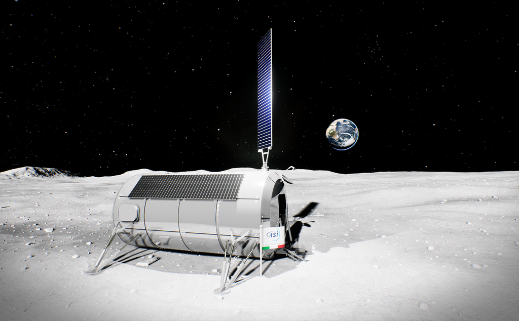 Representação do habitat lunar da Thales Alenia Space (Imagem: Reprodução/Thales Alenia Space )