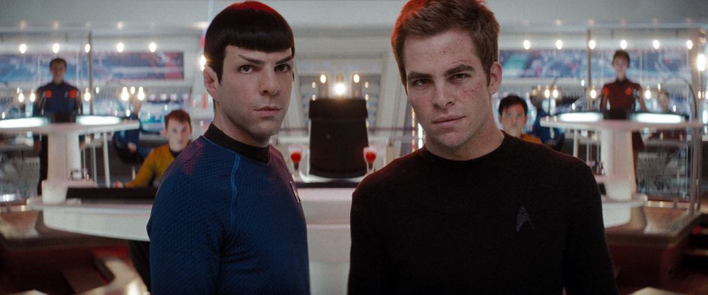 Zachary Quinto e Chris Pine em Star Trek: Into Darkness (Imagem: Reprodução / Paramount Pictures)