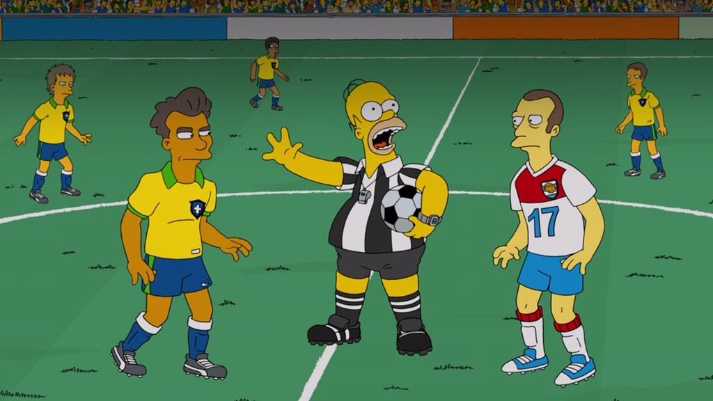 Os Simpsons na Copa do Mundo do Brasil (Imagem: Reprodução/Fox)