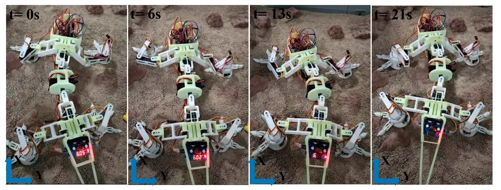 Sequência mostra a capacidade de movimentação do robô (Imagem: Reprodução/Biomimetics)