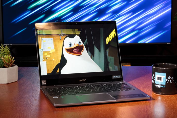 Acer Spin 5 tela brilho 100%