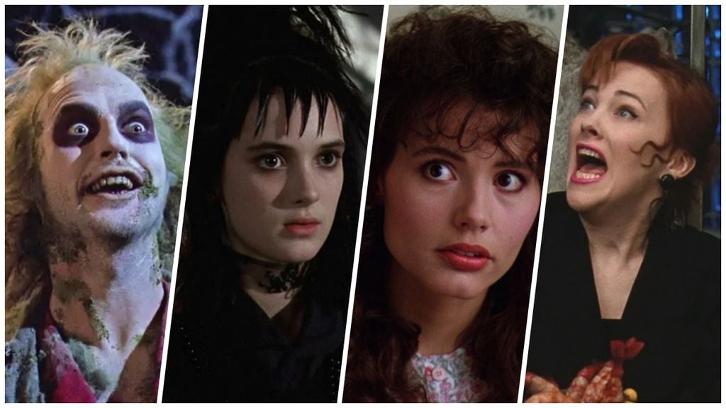 Beetlejuice, Lydia, Barbara e Delia de Os Fantasmas se Divertem (Imagem: Divulgação/Warner Bros.)