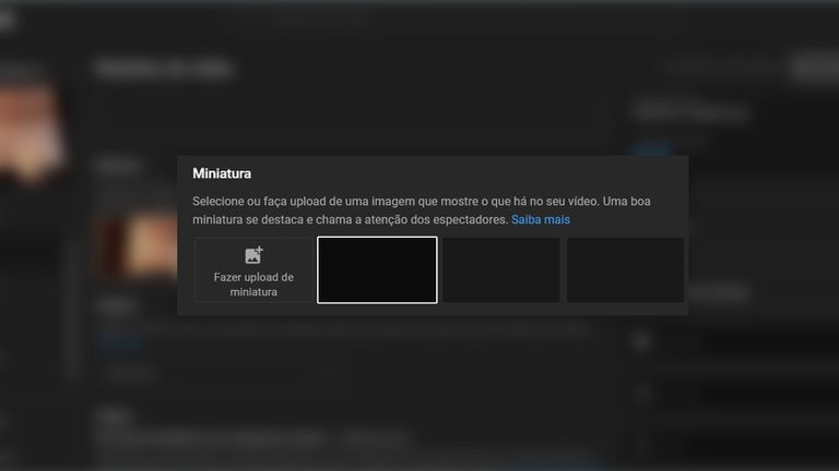Miniaturas | Como colocar capa no vídeo do YouTube - Canaltech