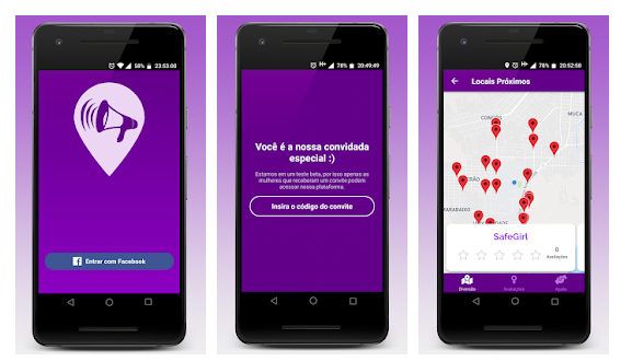 Estudantes lançam app para classificar locais com risco de assédio 