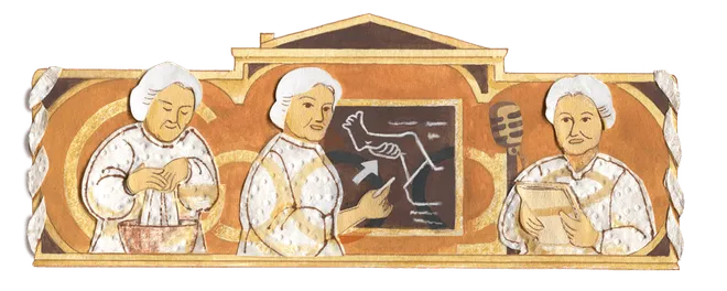 O Doodle do Google de hoje homenageia a enfermeira Elizabeth Kenny (Imagem: Reprodução/Google)