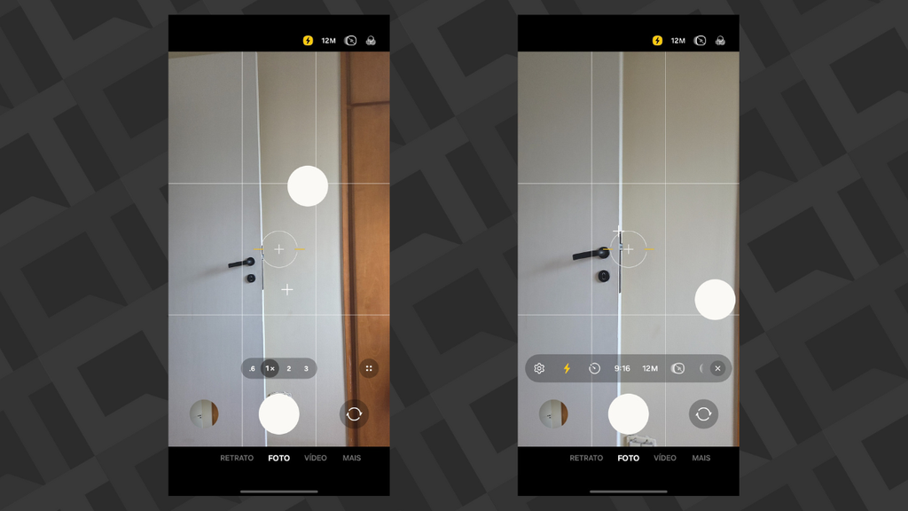 capturas de tela do app da câmera no samsung