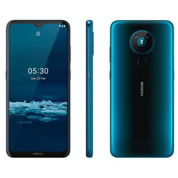 Smartphone Nokia 5.3 128GB Verde 4G Octa-Core - 4GB RAM 6,55” Câm. Quádrupla + Selfie 8MP