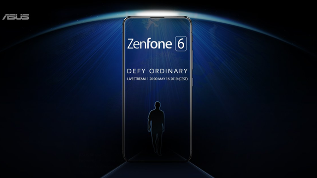 Teaser mostra que Zenfone 6 deve vir praticamente sem bordas