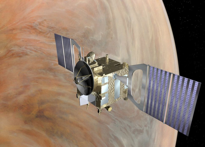 A Venus Express foi a primeira missão da Agência Espacial Europeia lançada rumo a Vênus (Imagem: Reprodução/ESA)