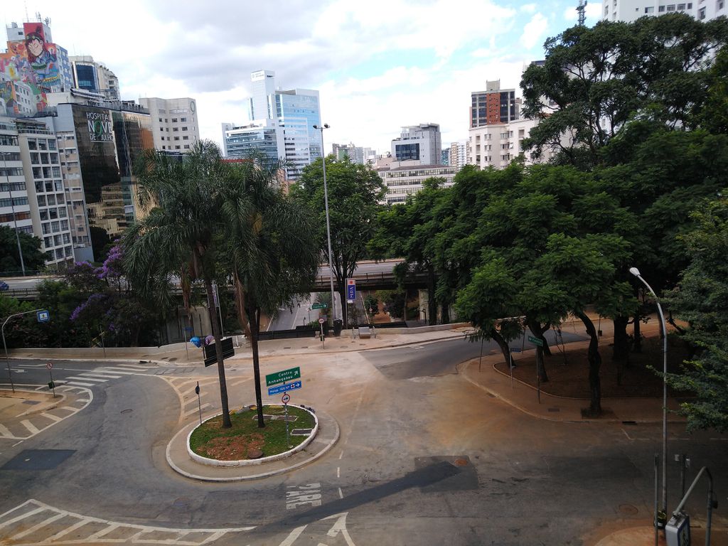 Centro de São Paulo extremamente deserto nesta terça-feira (Foto: Fidel Florato)