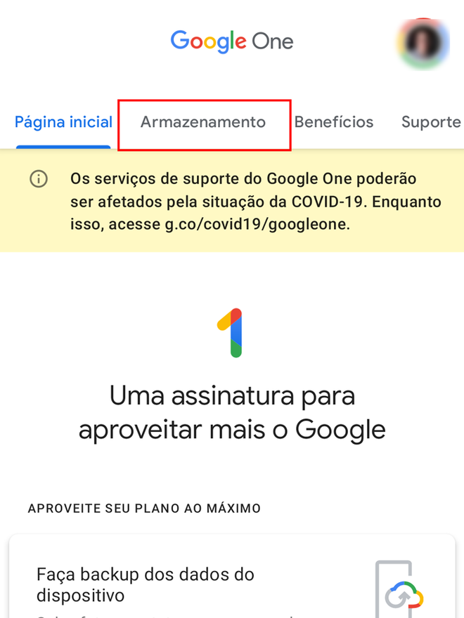 Planos e preços - Google One