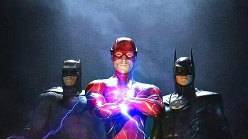 Fã reúne Ben Affleck e Michael Keaton em arte com Batman e Flash