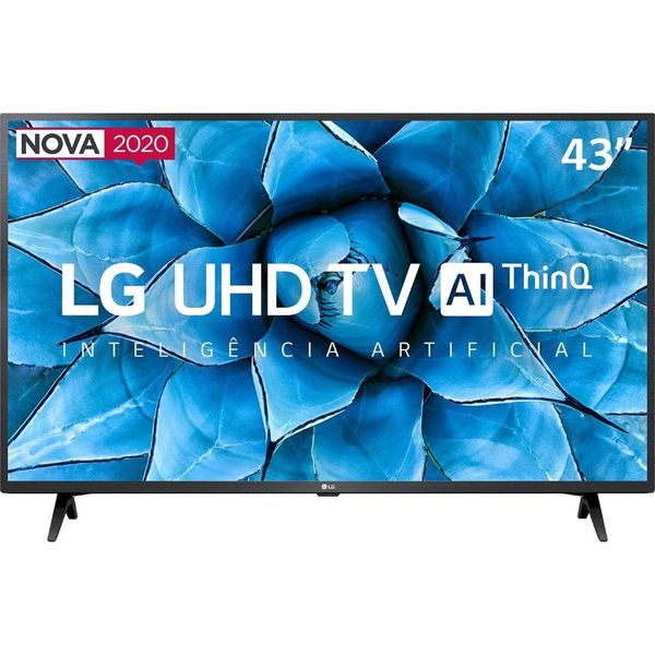 Smart TV LG 43'' 43UN7300 Ultra HD 4K WiFi Bluetooth HDR Inteligência Artificial ThinQ AI Google Assistente Alexa IOT [CASHABCK]