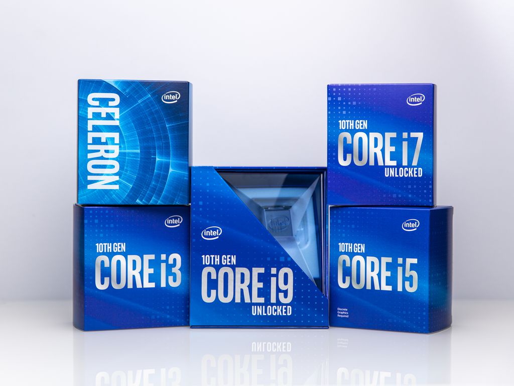 10ª geração de processadores Intel Core: de todos esses modelos, Core i5 e Core i7 fazem parte da plataforma vPro para empresas e profissionais