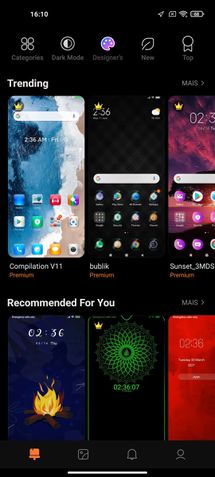 Xiaomi Mi 11 Lite fotos (interface)