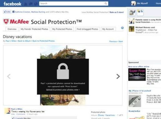 McAfee Social Protection app