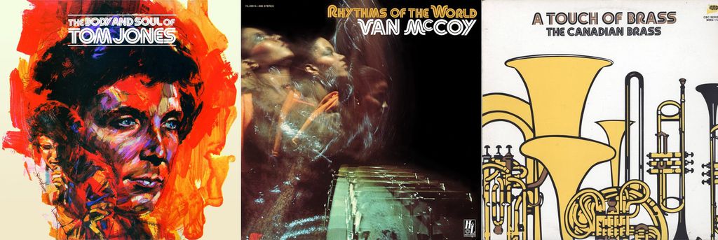 Artistas como Tom Jones e Van McCoy também já usaram a "fonte da SEGA" na capa de álbuns nos anos 1970 (Imagem: Reprodução/Canaltech)