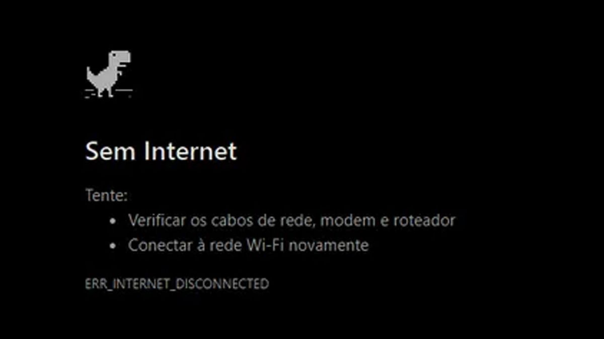 Como corrigir o erro err_internet_disconnected - Canaltech