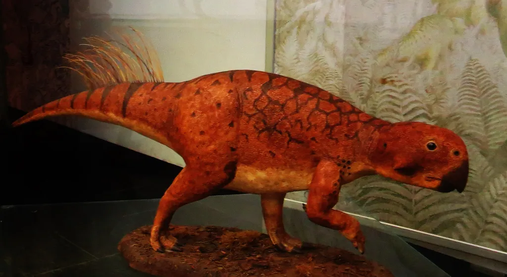 O psitacossauro é o único dino que nos permitiu dar uma boa olhada em como era a cloaca de uma espécie da época (Imagem: Ghedoghedo/CC-BY-4.0)