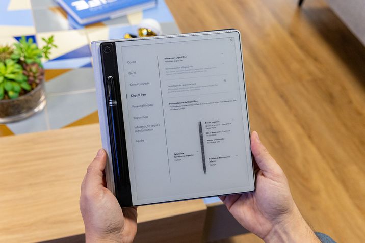 Montblanc Digital Paper (Mystic Black) + Capa de Couro Azul