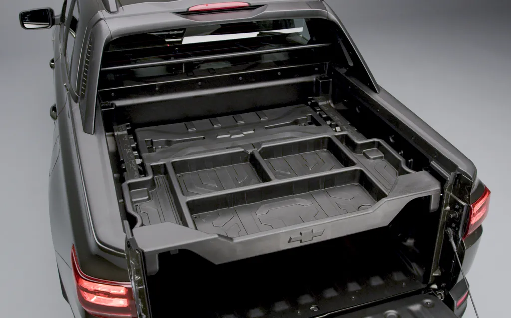 Caaçamba multi-flex poderá transformar o espaço em um porta-malas tradicional (Imagem: Divulgação/Chevrolet)