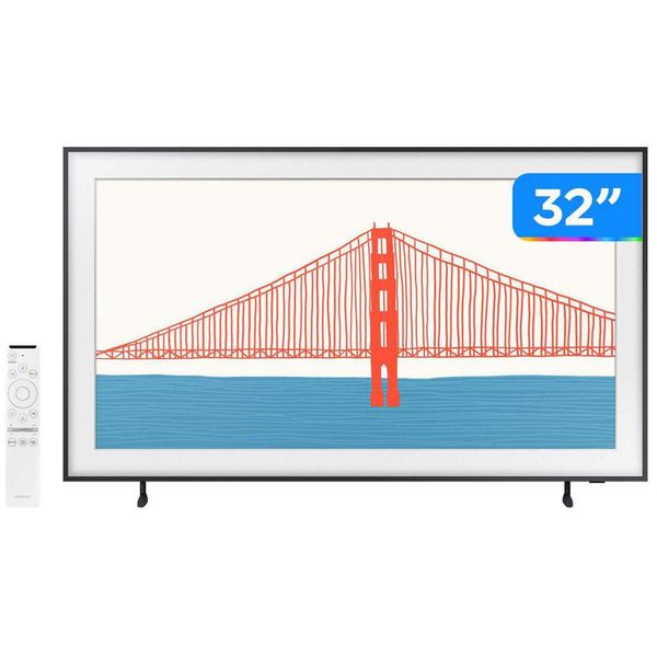 Smart TV 32” Full HD QLED Samsung The Frame VA - 60Hz Wi-Fi Bluetooth Google Assistente 2 HDMI [CUPOM]