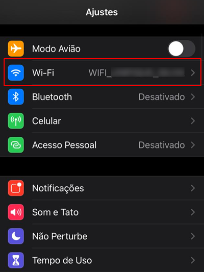 Acesse as configurações do Wi-Fi (Imagem: André Magalhães/Captura de tela)